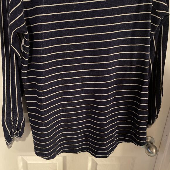 Bleu Bayou Casual Wear Women’s Size Large Top Striped Long Sleeve Layered Heart - Picture 10 of 12